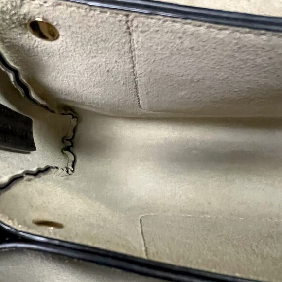 Chloe Faye Small Black & Gold Handpag with Shoulder Strap - $1,350 Retail - Picture 11 of 11